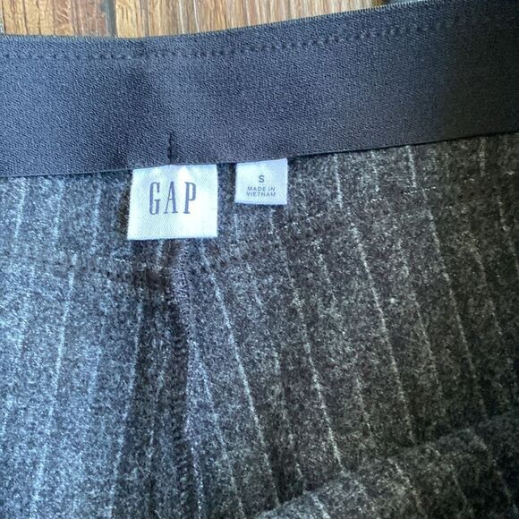 Gap Pin Stripped Professional High Rise Charcoal Leggings Small - Picture 3 of 4